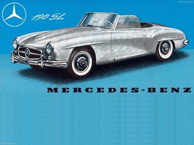 Mercedes-Benz 190 SL Roadster 1955 Mouse Pad 1473395