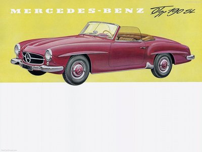 Mercedes-Benz 190 SL Roadster 1955 Mouse Pad 1473398