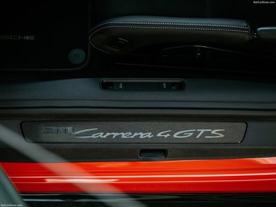 Porsche 911 Carrera 4 GTS 2022 metal framed poster