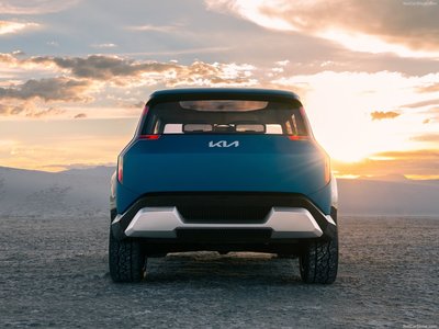Kia EV9 Concept 2021 wooden framed poster