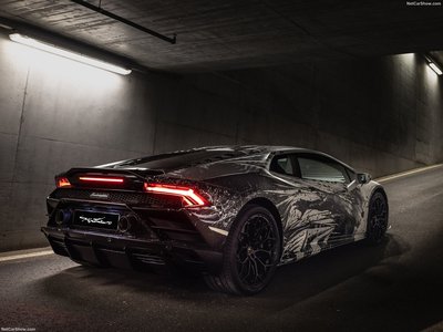 Lamborghini Huracan Evo by Paolo Troilo 2021 wooden framed poster