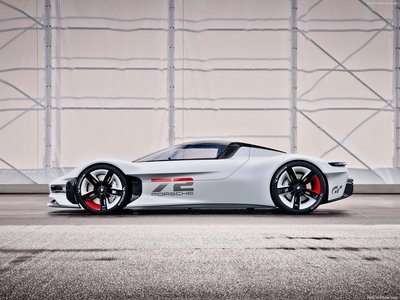 Porsche Vision Gran Turismo Concept 2021 metal framed poster
