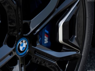BMW iX M60 2022 metal framed poster