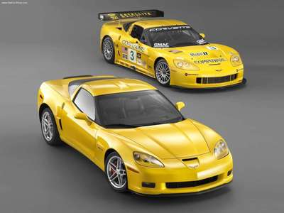 Chevrolet Corvette C6R Race Car 2005 canvas poster