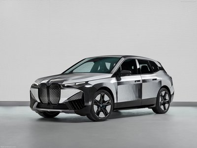 BMW iX Flow Concept 2022 metal framed poster