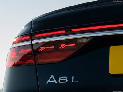 Audi A8 L 50 TDI quattro [UK] 2022 metal framed poster