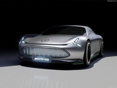 Mercedes-Benz Vision AMG Concept 2022 wooden framed poster