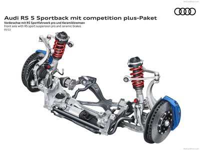 Audi RS5 Sportback competition plus 2023 metal framed poster