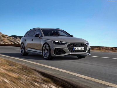 Audi RS4 Avant competition plus 2023 metal framed poster