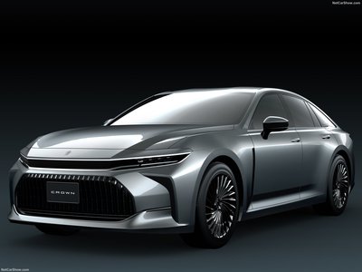 Toyota Crown Sedan Concept 2022 metal framed poster