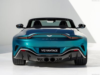 Aston Martin V12 Vantage Roadster 2023 metal framed poster