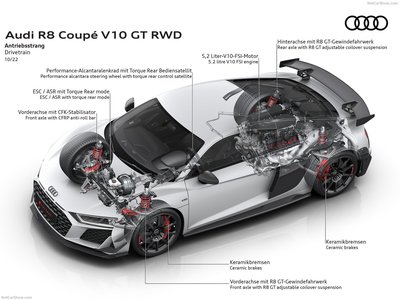 Audi R8 Coupe V10 GT RWD 2023 stickers 1532245