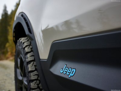 Jeep Avenger 4x4 Concept 2022 wooden framed poster