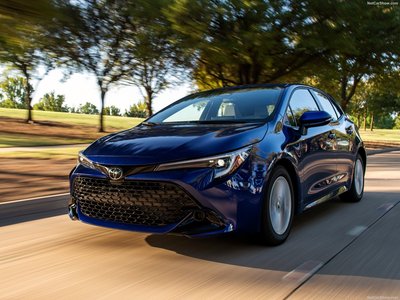 Toyota Corolla Hatchback 2023 Poster with Hanger