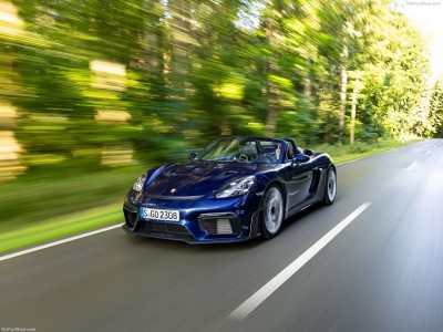 Porsche 718 Spyder RS Gentian Blue Metallic 2024 Poster 1569064