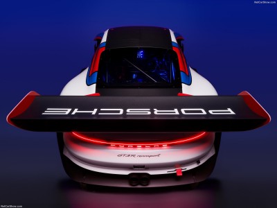 Porsche 911 GT3 R rennsport 2023 Poster with Hanger