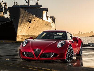 Alfa Romeo 4C Coupe US Version 2015 Poster with Hanger