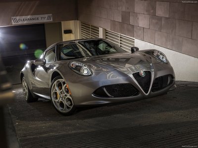 Alfa Romeo 4C Coupe US Version 2015 Poster with Hanger