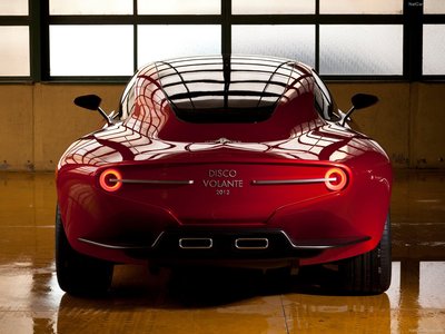 Alfa Romeo Disco Volante Touring Concept 2012 metal framed poster