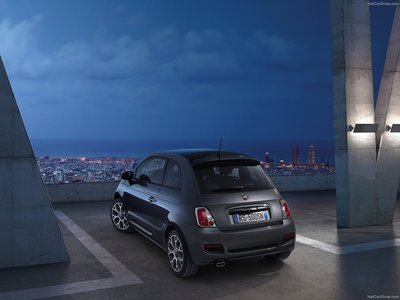 Fiat 500S 2013 Poster with Hanger