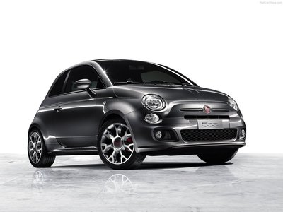 Fiat 500S 2013 Poster with Hanger