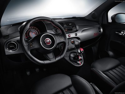Fiat 500S 2013 canvas poster
