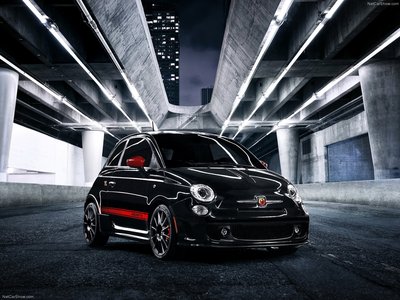 Fiat 500 Abarth 2012 Poster with Hanger