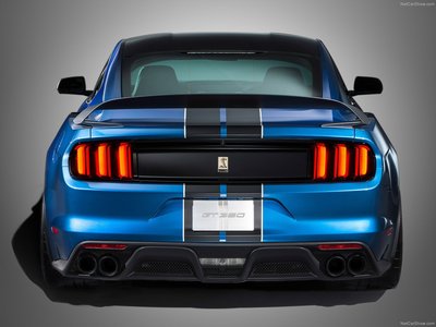 Ford Mustang Shelby GT350R 2016 wooden framed poster