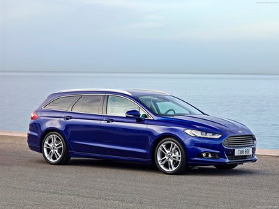 Ford Mondeo Wagon 2015 wooden framed poster