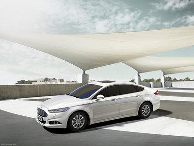 Ford Mondeo Hybrid 2015 Poster with Hanger