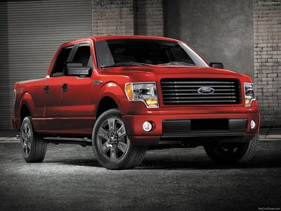 Ford F 150 STX SuperCrew 2014 Poster with Hanger