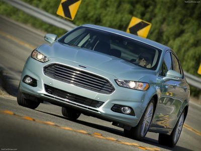 Ford Fusion Hybrid 2013 Poster with Hanger