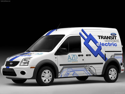 Ford Transit Connect Electric 2011 Poster with Hanger