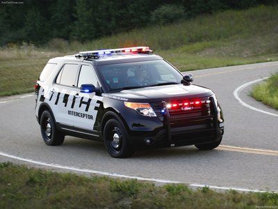 Ford Police Interceptor Utility Vehicle 2011 metal framed poster