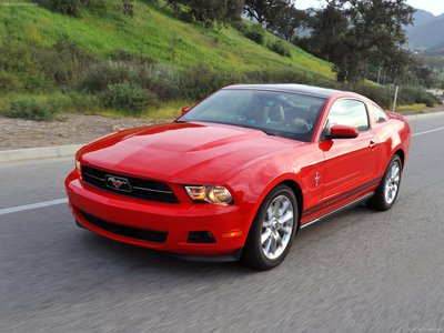 Ford Mustang V6 2011 canvas poster