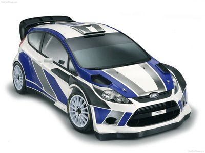 Ford Fiesta RS WRC 2011 Poster with Hanger