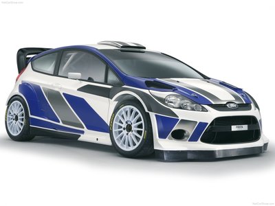 Ford Fiesta RS WRC 2011 wooden framed poster