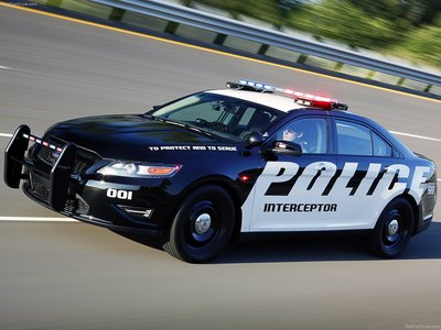 Ford Police Interceptor Concept 2010 wooden framed poster