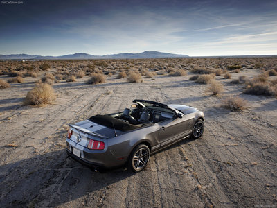 Ford Mustang Shelby GT500 Convertible 2010 canvas poster