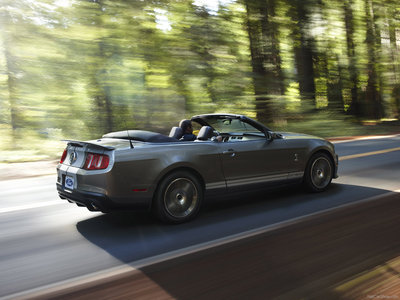 Ford Mustang Shelby GT500 Convertible 2010 canvas poster