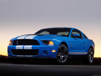 Ford Mustang Shelby GT500 2010 canvas poster