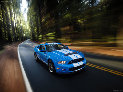 Ford Mustang Shelby GT500 2010 Poster with Hanger