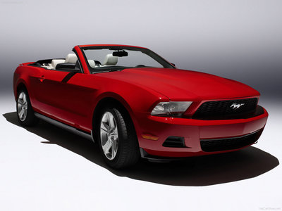 Ford Mustang Convertible 2010 metal framed poster