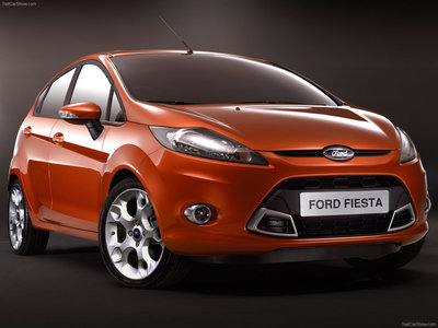 Ford Fiesta S 2009 Poster with Hanger