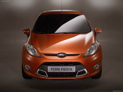 Ford Fiesta S 2009 metal framed poster