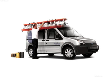 Ford Transit Connect 2008 canvas poster