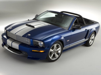 Ford Mustang Shelby GT Convertible 2008 Poster with Hanger