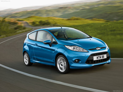 Ford Fiesta 2008 canvas poster