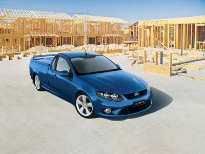 Ford FG Falcon Ute XR8 2008 Poster with Hanger