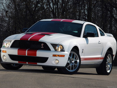 Ford Mustang Shelby GT500 Red Stripe 2007 pillow